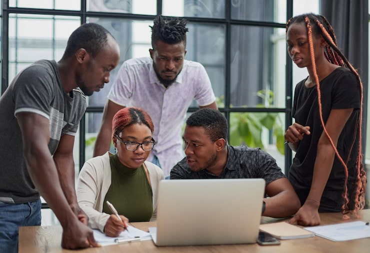 Websetly team working together on web design projects