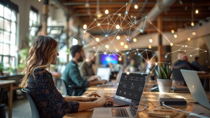 Professional web design and development workspace